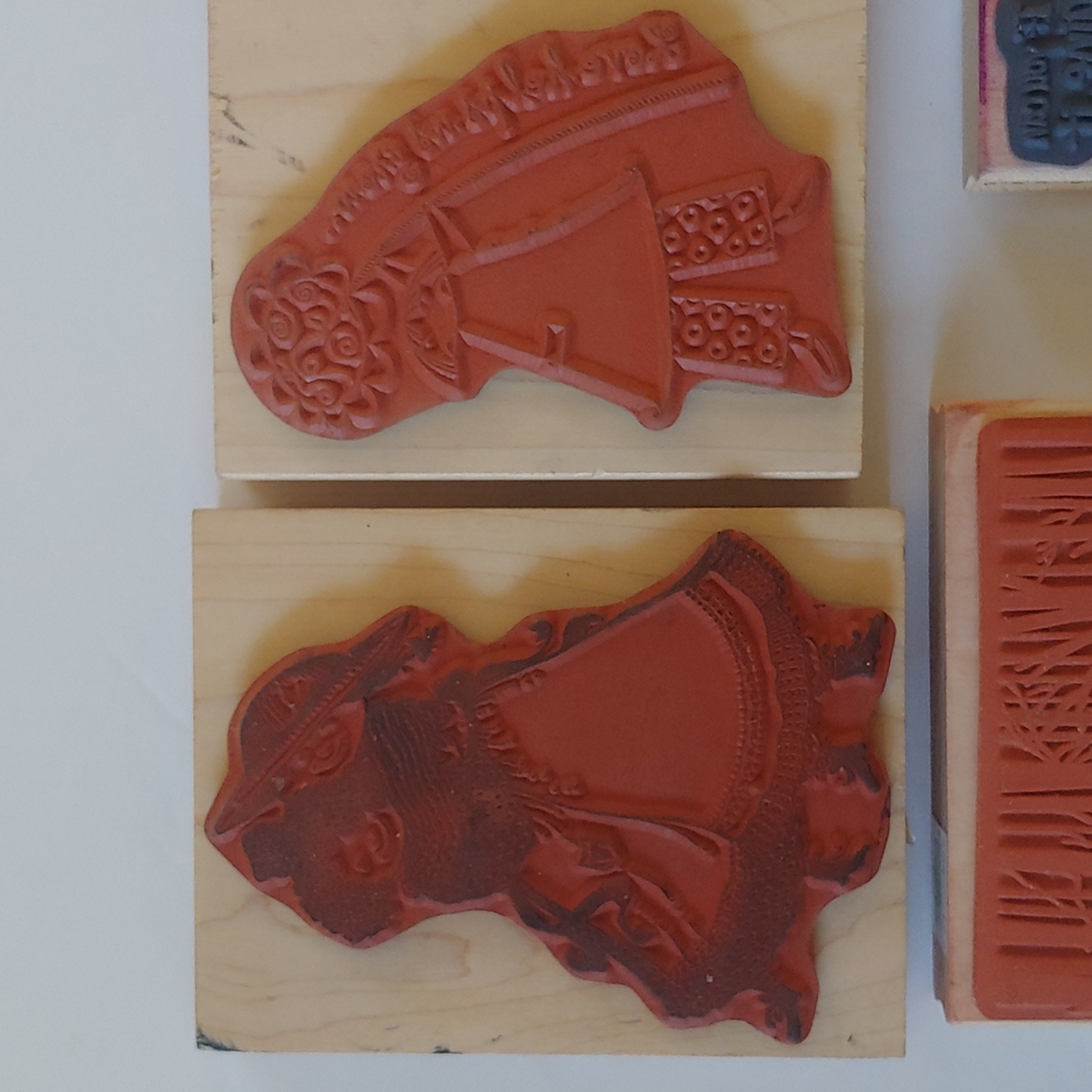 Mixed Lot of 7 Rubber Stamps for Crafting - Picture 8 of 11